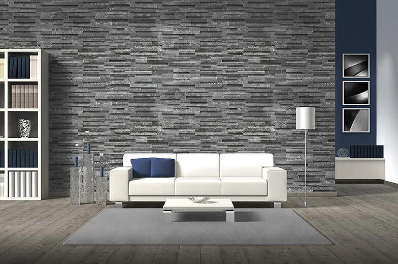 Black Absolute Split-Face & Ledger Panel