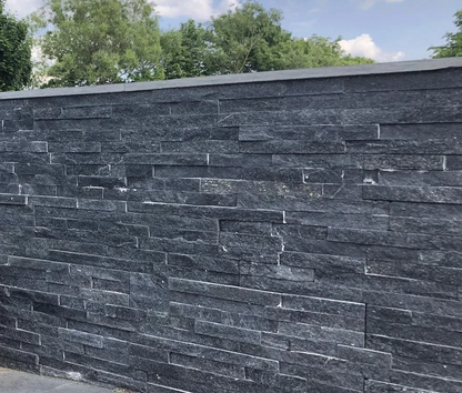 Black Absolute Split-Face & Ledger Panel