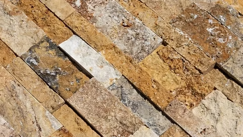 Gold Split-Face & Ledger Panel