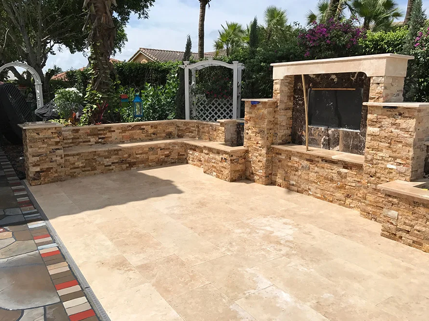 Scabos Split-Face & Ledger Panel