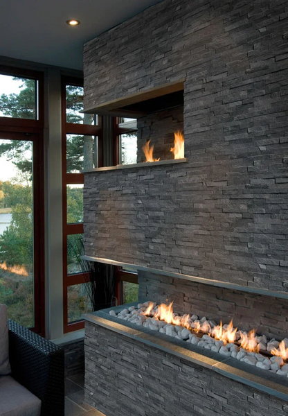 Black Absolute Split-Face & Ledger Panel