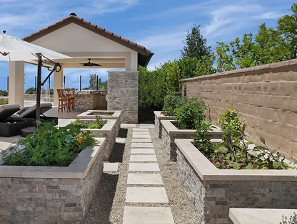 Silver Split-Face & Ledger Panel