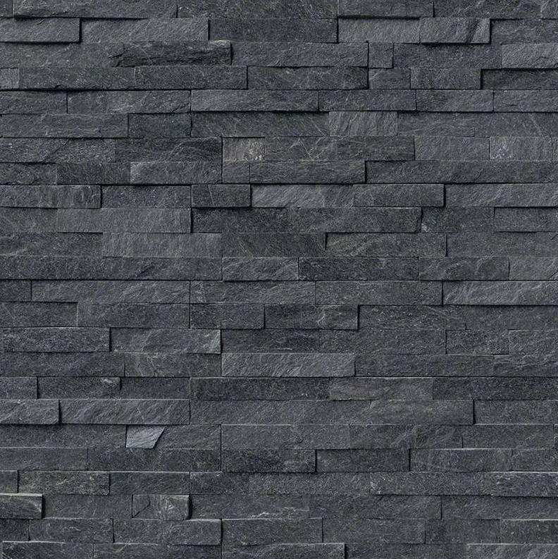 Black Absolute Split-Face & Ledger Panel